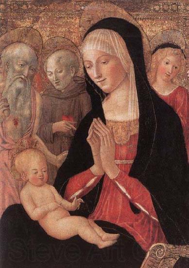 Francesco di Giorgio Martini Madonna and Child with Saints and Angels France oil painting art
